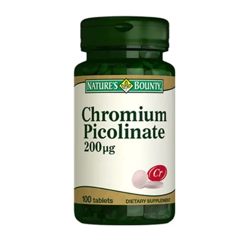 Nature's Bounty مكمل غذائي بيكولينات الكروميوم من نيتشرز باونتي 200 ميكروغرام، 100 قرص