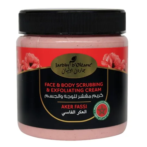كريم تقشير الوجه والجسم 500 مل من جاردين أولين Jardin Oleane