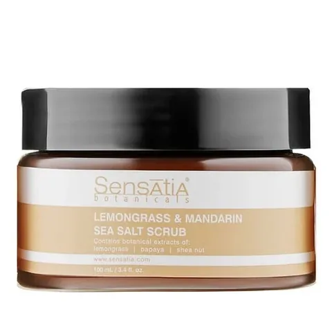 Sensatia Botanicals Lemongrass Mandarin Sea Salt Scrub 100ml