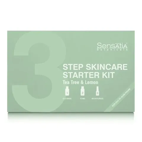 Набор по уходу за кожей с маслом чайного дерева и лимоном 3 шага от Sensatia Botanicals