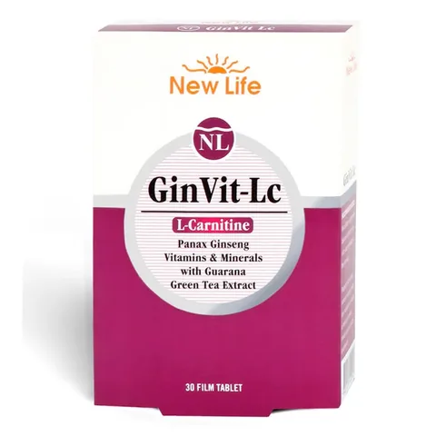New Life GinVit-Lc Dietary Supplement 30 Tablet