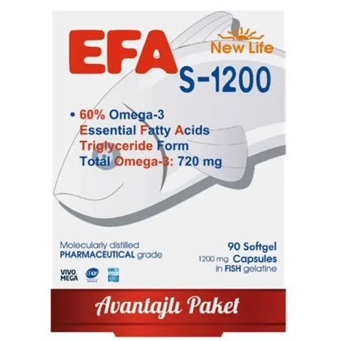 Улучшите мозг, сердце и зрение с New Life EFA S-1200