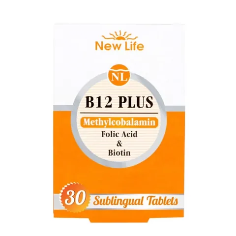 New Life B12 Plus Food Supplement Containing Folic Acid and Biotin 30 Kapsül