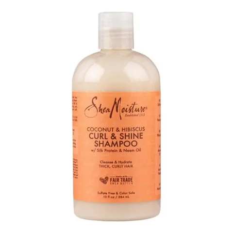 Shea Moisture Hibiskus und Kokosnuss Locken und Glanz Shampoo 384 ml