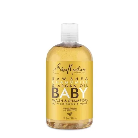Shea Moisture Baby Wasch- und Shampoo mit Arganöl, Sheabutter und Kamille - 384 ml