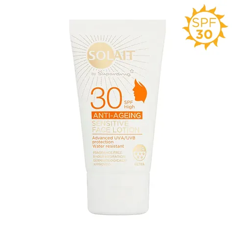 Solait Anti-Age Gesichts-Sonnenlotion für empfindliche Haut SPF30 50 ml