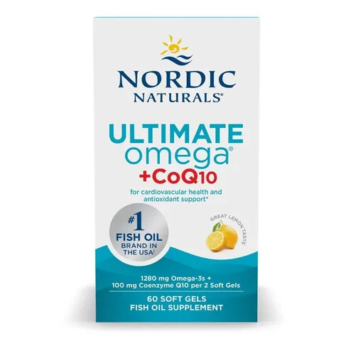 Nordic Naturals Ultimate Omega + CoQ10 Weichkapseln, 60 Stück