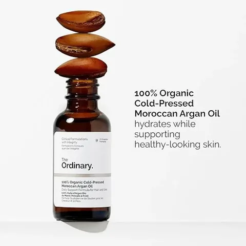 The Ordinary زيت الأرغان المغربي العضوي 100% المعصور بارد من ذا اورديناري , 30 مل