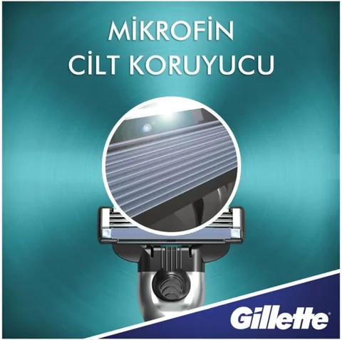 Gillette ماكينة حلاقة ماك 3 للرجال رازور مع واقي للبشرة مايكروفين من جيليت