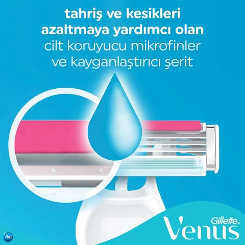 Бритва для женщин Gillette Venus Colorful 3 лезвия одноразовая 4 + 2 шт.