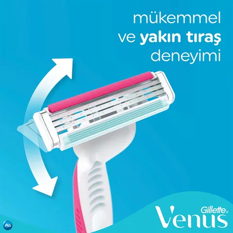 Бритва для женщин Gillette Venus Colorful 3 лезвия одноразовая 4 + 2 шт.