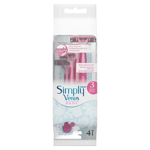 Бритва для женщин Gillette Simply Venus3 одноразовая 4 шт.