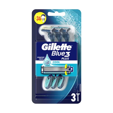 Gillette مجموعة جيليت رازور بلو 3 كول المكونة من 3 قطع