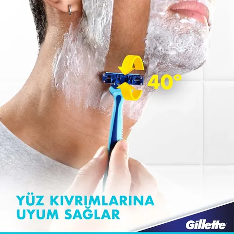 Gillette Blue3 Cool Rasierklingen für empfindliche Haut