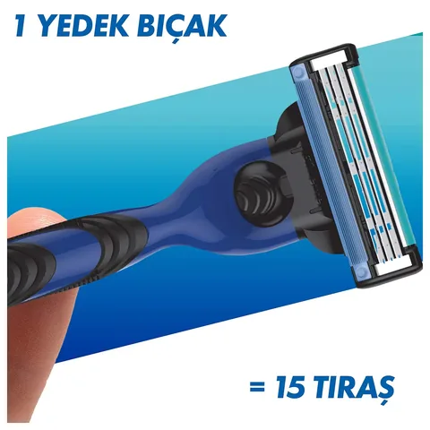 Gillette Mach3 razor + Spare Razor Blade 2-pack