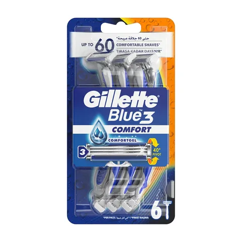 Gillette Blue3 Disposable Razor 6-pack