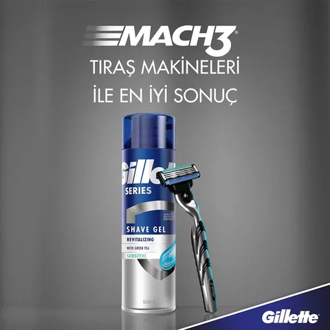 Gillette Series Shaving Gel Sensitive Green Tea 200 ml
