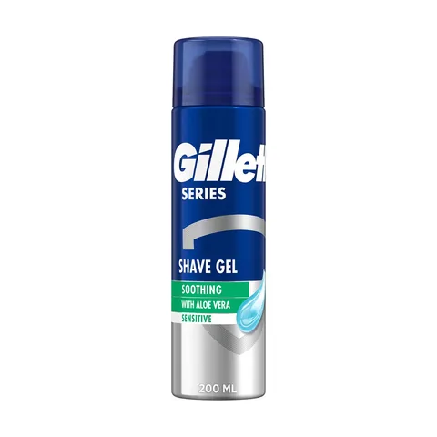 Гель для бритья Gillette Sensitive 200 мл с алоэ вера