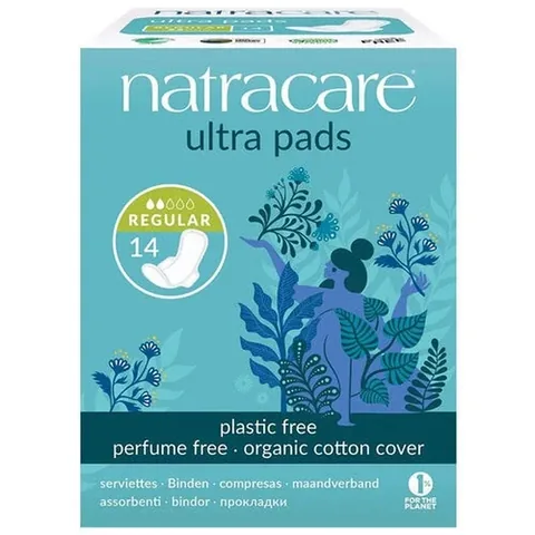 Natracare Bio-Baumwolle Ultra-Binden - Regular, 14 Stück