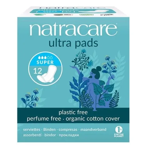Natracare Super Bio-Baumwolle Ultra-Binden - 12 Stück