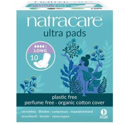 Natracare Bio-Baumwolle Ultra Lange Binden - 10 Stück