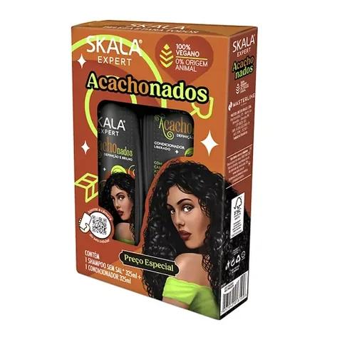 Scala Expert Akashu Nados Curly Hair Shampoo and Conditioner Set - 325 ml