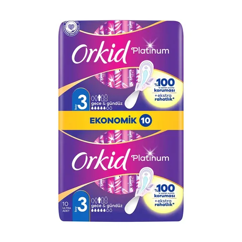 Прокладки гигиенические Orkid Platinum Ночные 10 шт.