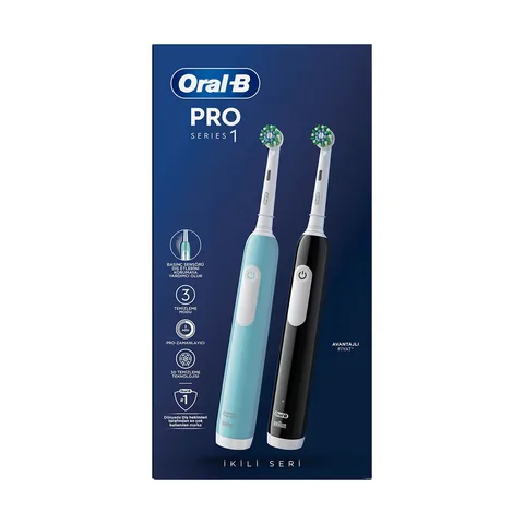 Зубная щетка Oral-B Pro с зарядкой 2 шт. + 2 запасные насадки