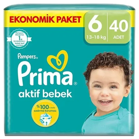 Подгузники Prima Active 40 штук