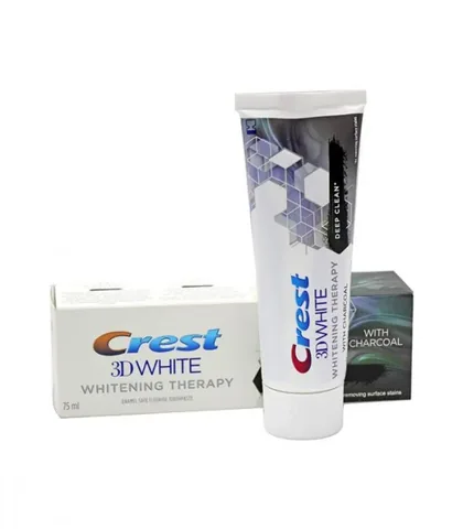 CREST معجون اسنان ثري دي وايت ديب كلين وذ شاركول من كرست 75 مل
