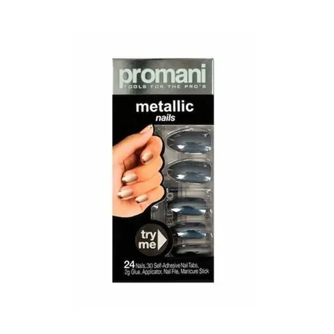 Набор накладных ногтей Promani Темный дым