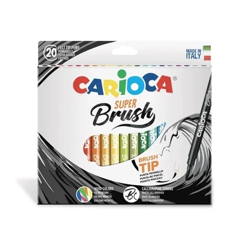 Carioca Super Brush Filzstifte 20 Stück