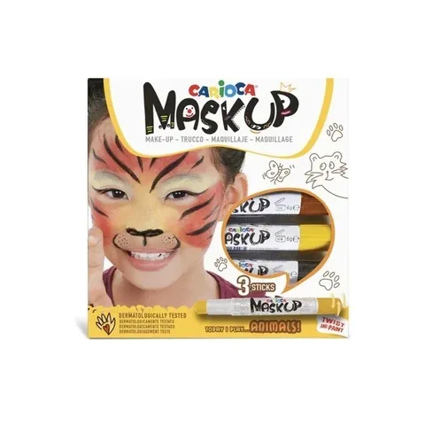 Carioca 3er-Pack Tiergesichtsmalstifte