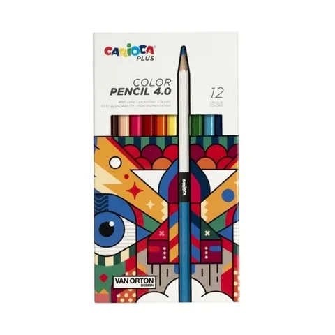 Carioca Plus 4.0 Buntstifte – 12 hochpigmentierte Farben