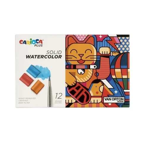 Carioca Plus 12 Aquarelltabletten