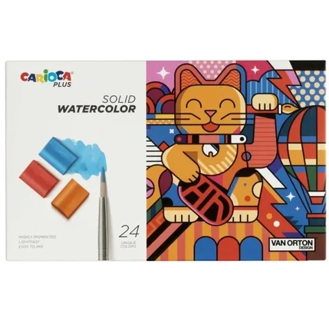 Carioca Plus 24 Aquarelltabletten