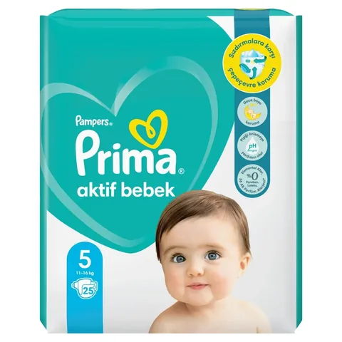 Памперсы Prima Active размер 5 25 шт