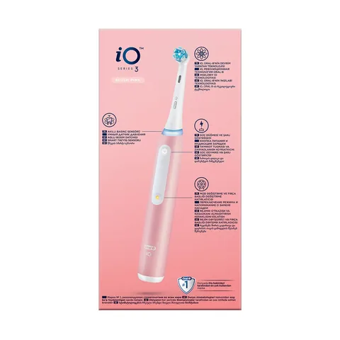 فرشاة أسنان قابلة للشحن من أورال-بي Io3 وردي Oral-B