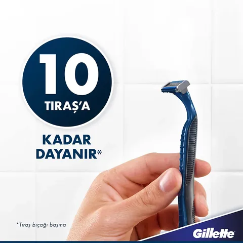 Gillette ماكينة حلاقة جيليت بلو 3 سلالوم للاستخدام مرة واحدة عبوة من 5 قطع