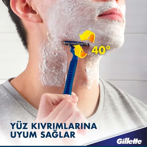 Gillette ماكينة حلاقة جيليت بلو 3 سلالوم للاستخدام مرة واحدة عبوة من 5 قطع