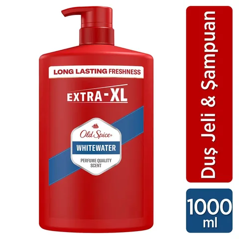 Гель для душа и шампунь Old Spice Whitewater для мужчин 1000 мл Экстра-XL