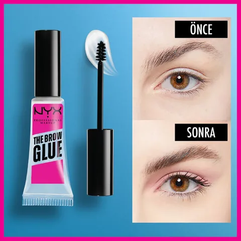 Nyx Professional Makeup Brow Glue Eyebrow Fixing Mascara Transparent