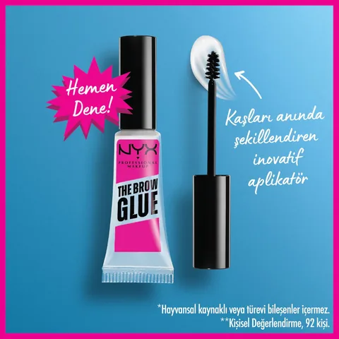 Nyx Professional Makeup Brow Glue Eyebrow Fixing Mascara Transparent