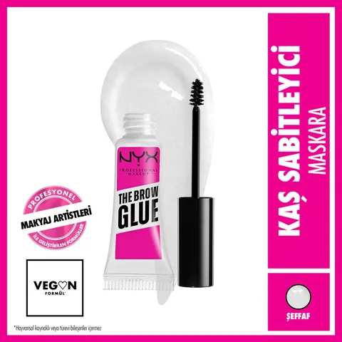 Nyx Professional Makeup Brow Glue Eyebrow Fixing Mascara Transparent