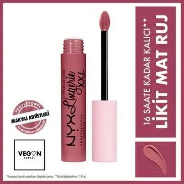 Nyx Lip Lingerie XXL Flüssiger Lippenstift - Langanhaltend Vegan Matt