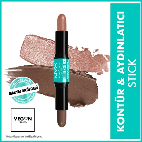 Nyx Professional Makeup Wonder Stick Double-ended Cream Contour &amp; Highlighter Stick Light Medium
