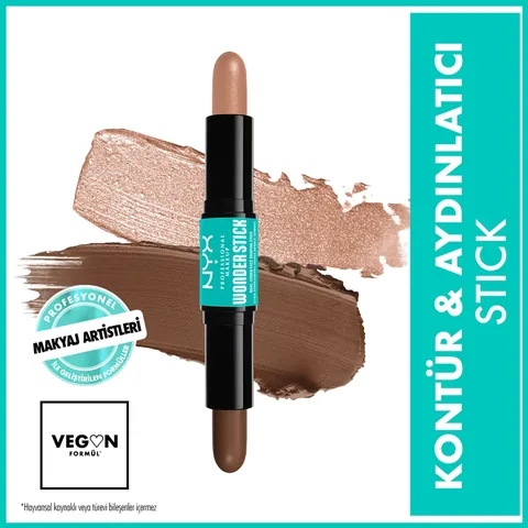 Nyx Professional Makeup Wonder Stick Double-ended Cream Contour &amp; Highlighter Stick Medium