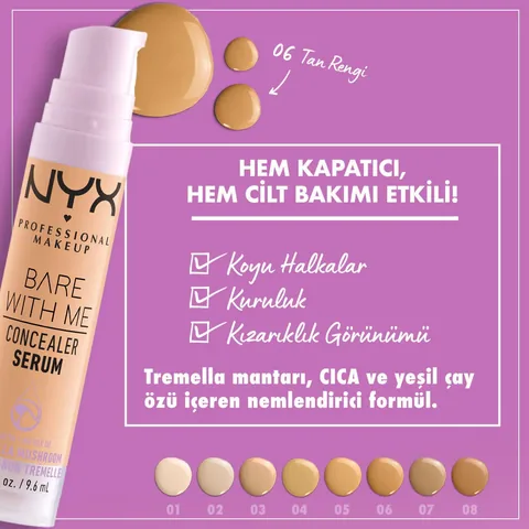 Консилер-серум Nyx Professional Makeup Bare With Me 06 загар
