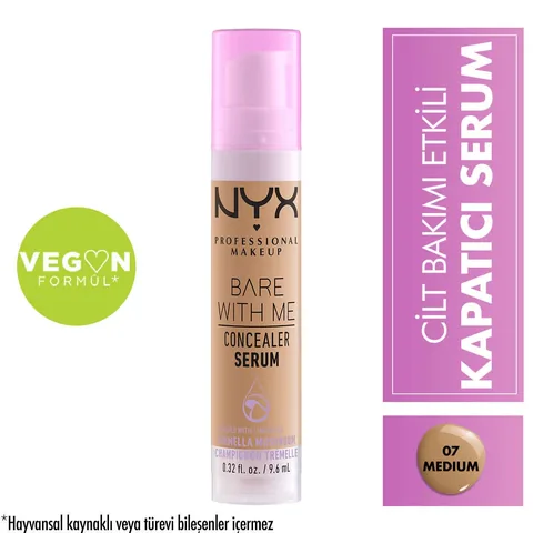 NYX Bare With Me Concealer Serum 07 Medium