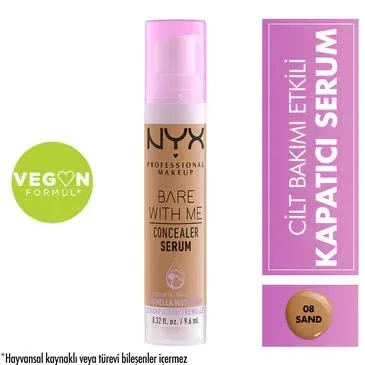 NYX Bare With Me Concealer Serum 08 Sand